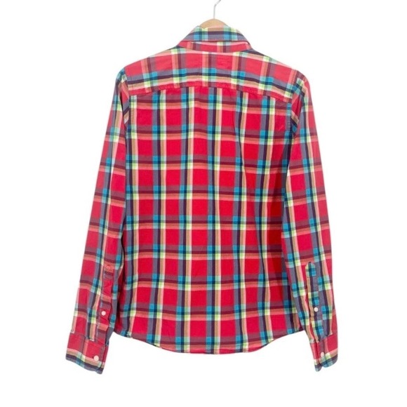 Hollister Plaid Button Down Shirt Lot Of 4 Men's Size M Long Sleeve 90's  Y2K - Picture 12 of 13